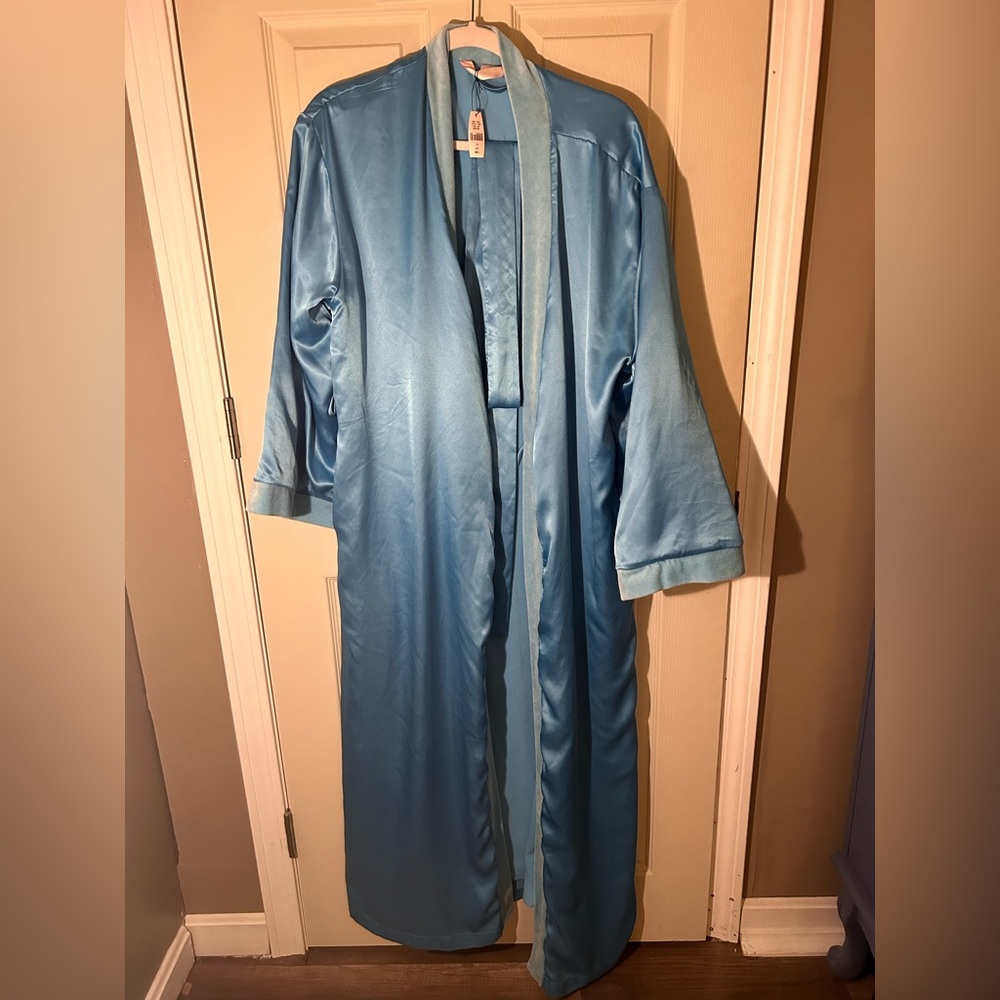 Victoria’s Secret-Cyan/Teal-Long Robe